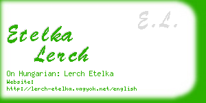 etelka lerch business card